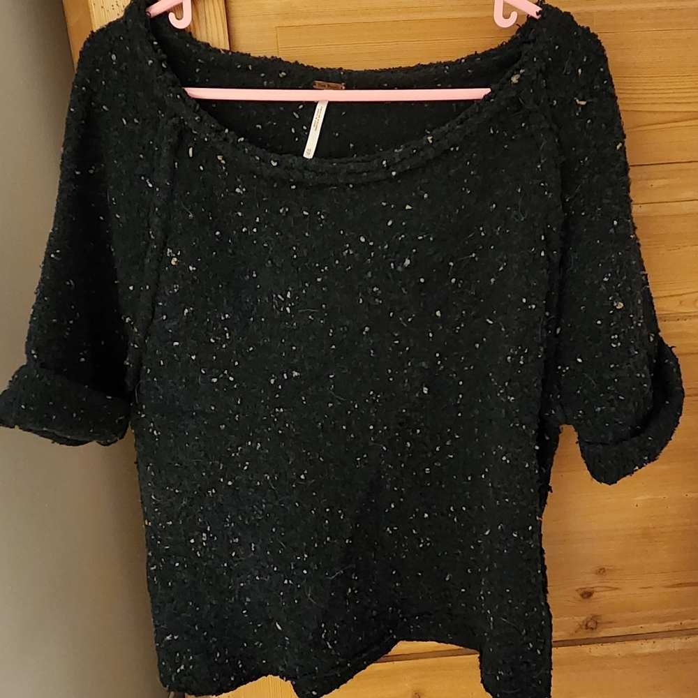Navy Free People Sweater